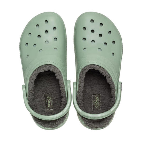 Classic Fuzz Fluffy Lined Clog Adults Unisex Moss